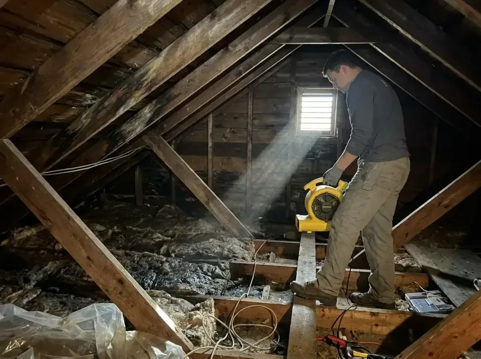 attic-water-damage-drying-proc-007 — frequently asked questions, Emergency Water Extraction & 24/7 Flood Response in Mariann…